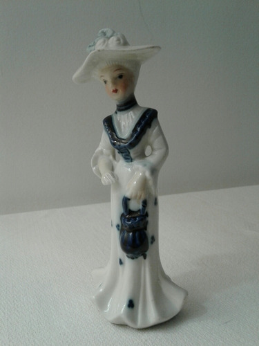 Figura Dama Porcelana Capodimonte Italiana Mr8-1