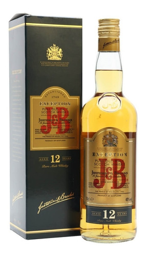 Whisky J&b 12 Años Exception Envio A Todo El Pais Sin Cargo