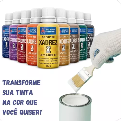 Corante liquido tinta xadrez bisnaga com 10 unidades