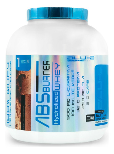Proteína Whey Isolate Quema Grasa Fat Burner Blu-e 2.8kg Sabor Chocolate