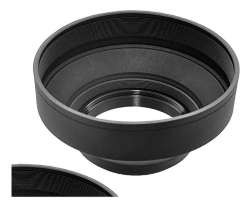 Parasol De Objetivo De Goma Suave De 72 Mm Para Nikon