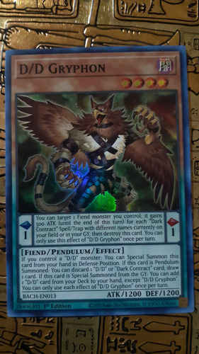 D/d Gryphon Yugioh Super 