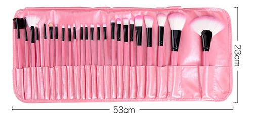 Set 24 Brochas Maquillaje Profesional Fibra Artificial
