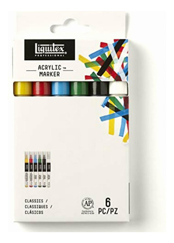 Liquitex Rotuladores De Pintura, Juego De 6 , Fine 6 Set,