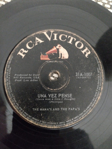 The Mama's And The Papa's Una Vez Pensé Vinilo Simple Estándar