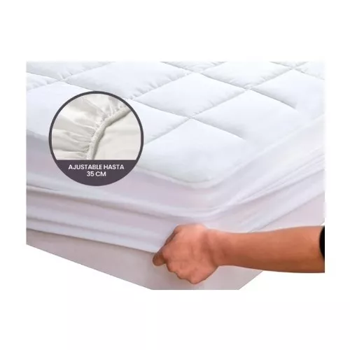 Cubre Colchon Protector Matelaseado Guarda Ajustable 160x200