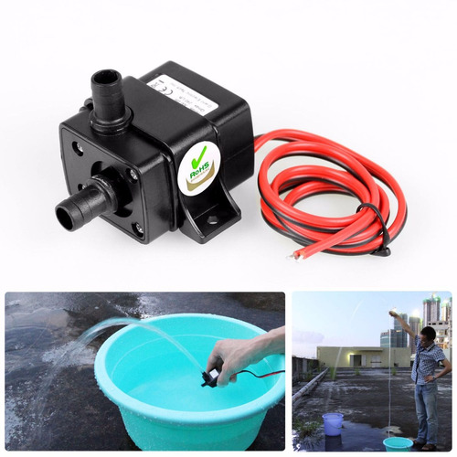 12v Mini Bomba De Agua Sumergible Cabeza De Poder Xto