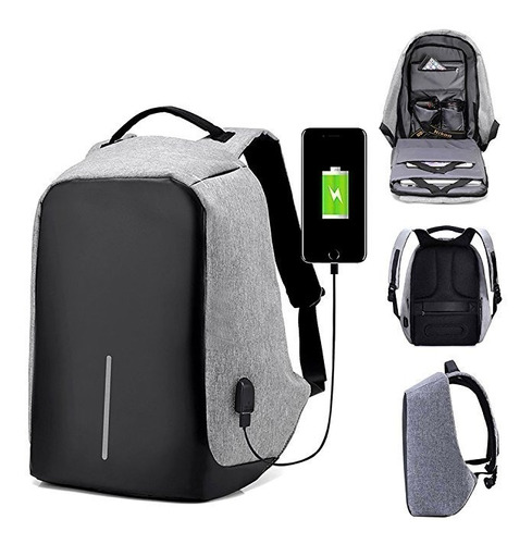 Mochila Anti-robo, Impermeable Puerto Usb Cel Tecnocell ®