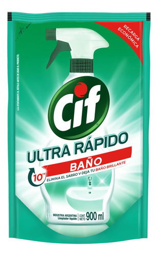 Limpiador Cif Baño original repuesto 900ml