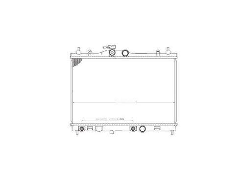 Radiador Tiida 2015-2016 L4 1.6 Automatico Cdr