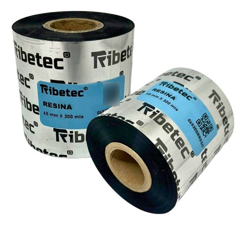 Ribbon De Resina 65x300 Mts Para Impresora De Etiquetas
