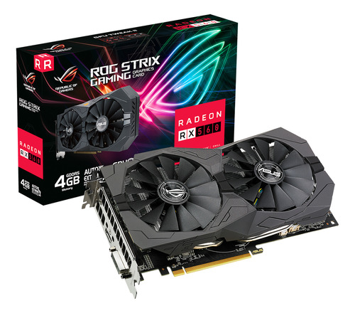 Placa De Video Amd Radeon Rx 560 4gb Gddr5 V2 Asus Rog Strix