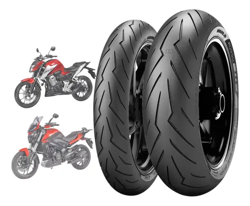 PAR PNEU MOTO NINJA 400 110/70-17 + 150/60-17 DIABLO ROSSO 3