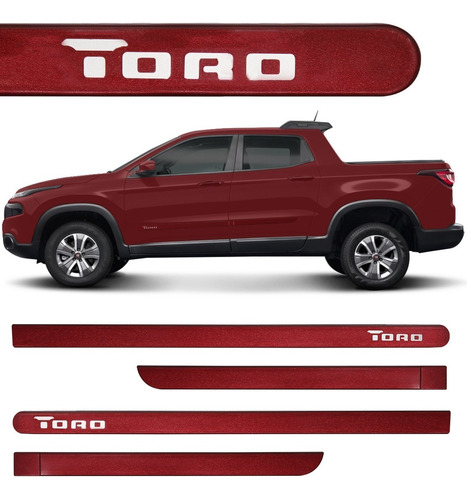 Jogo Friso Lateral Toro 2016 2017 2018 Vermelho Tribal