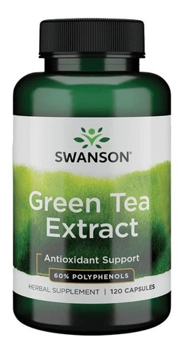 Green Tea Extract Extracto Te Verde 120 Caps 60% De Polifen