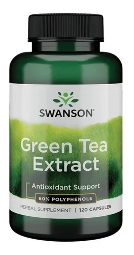 Green Tea Extract Extracto Te Verde 120 Caps 60% De Polifen