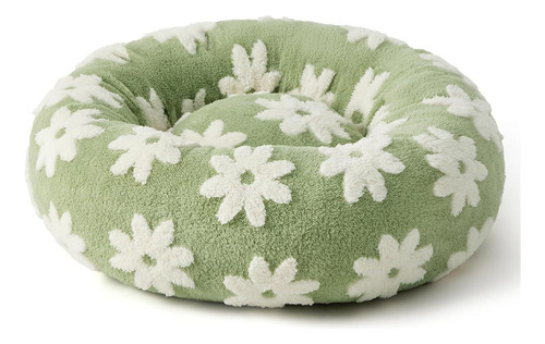 Donut Dog Bed Seasons Cozy Washable Cover Verde Grande