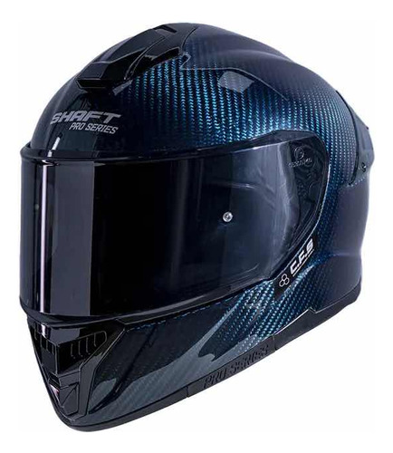 Casco Shaft Pro 620 C Carbono Azul Ece 2206 + Pinlock