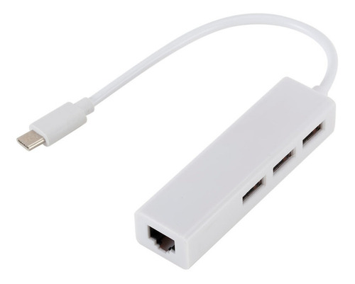 Imagen 6 de 10 de Adaptador Usb C 3.1 A Red / Ethernet / Rj45 / Hub Usb X3