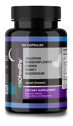 Sohealthy 7 Para Dormir | Valeriana Pasiflora Miel Tila Sin Sabor