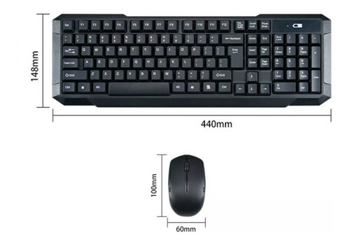 Imagen 3 de 5 de Kit De Teclado Y Mouse Inalámbrico Cmk-328 Excelente Calidad