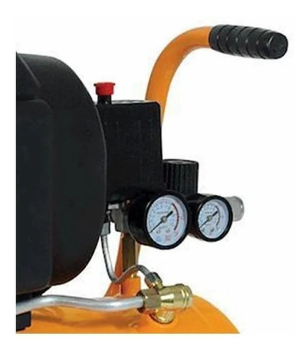 Compressor de ar elétrico portátil Chiaperini MC 7.6/21-2HP monofásica 21L 2hp 220V laranja