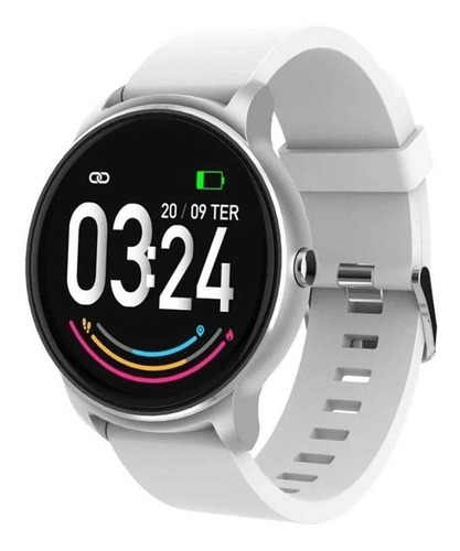 Relógio Smartwatch Atrio Viena A Prova D'água Es385 - Prata
