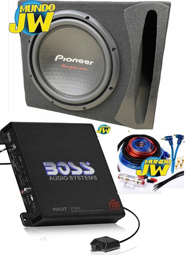 Combo Pioneer 311 + Potecia Boss + Caja Elite Slot + Kit Cab