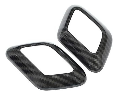 Newyall Fibra De Carbono Gear Shift Knob Cover Trim Decoraci