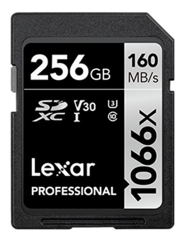 Lexar Tarjeta Memoria Entera Sd Xc 256gb 1066x 160 Mbs U3 4k