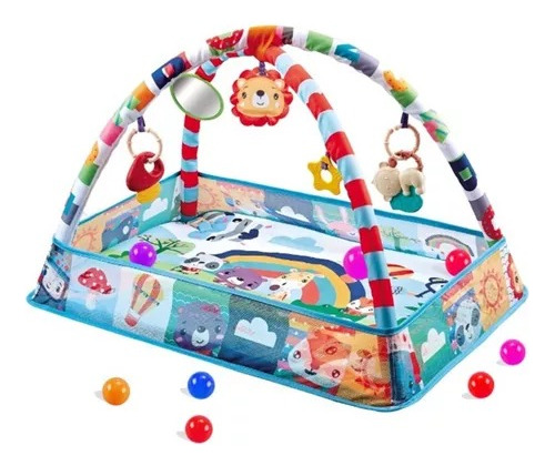 Gimnasio Manta Didactica Bebe Pelotero Pelotas Babymovil