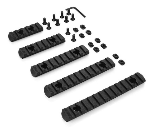 05 Trilho Picatinny 20 Mm M-lok Mlok Aeg Airsoft Handguard