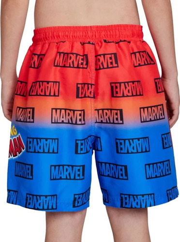 Traje De Baño Short Spiderman Bermuda Niños Marvel 1197267 Rojo Lisa 3/4 Años