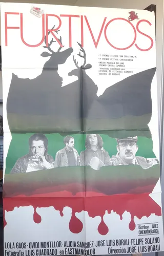 Afiche Cine Poster Pelicula José Luis Borau - Furtivos -