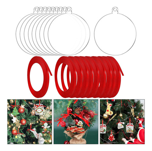 10 Uds. Decoración De Árbol De Navidad Colgante