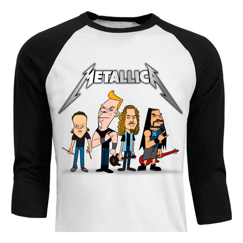 Metallica - Banda De Rock - Raglan - Polera