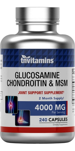 Glucosamina Condroitin 4000 Mg X 240 Cap Original Usa