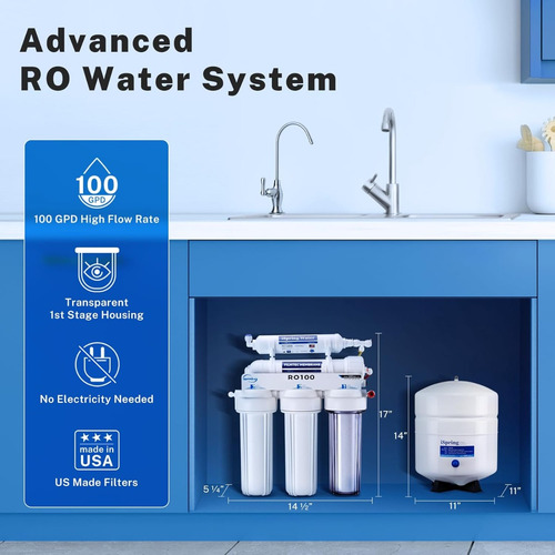 Ispring Ro100 Sistema Osmosis Inversa Bajo Fregadero