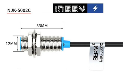 Sensor De Proximidad De Distancia Hall Njk-5002c Npn No