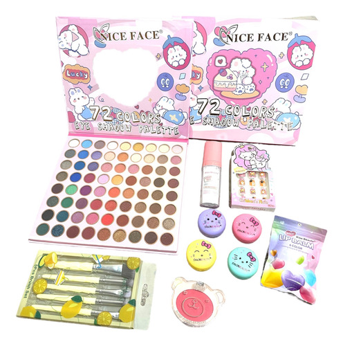 Set Maquillaje Cosméticos Para Niñas Regalo Sombra Y Brillos