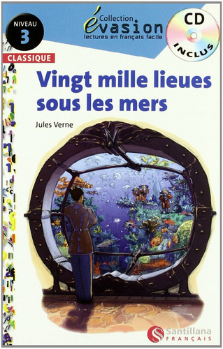 Libro Evasion Clasicos 20000 Lieues Sous Les Mers +cd