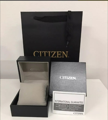 Reloj Hombre Citizen An8064-56p Agente M Malla Combinada Bisel Dorado Fondo Champagne