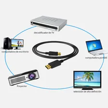 Imagen 1 del producto Cable Dp Versión 1.2 4k Gaming Hd Cable De Conexión 1.8m