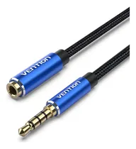 Comprar Cable Extensor Audio Vention - Auxiliar Jack 3.5 mm Macho a Hembra - MiniPlug Hi-Fi - 3 Metros - Trenzado Azul - Stereo TRRS Plug a Plug - Para Celular Auto Estereo PC Auriculares Microfono - BHCLI
