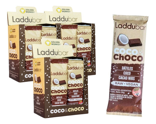 3 Cajas X 36 Barritas Laddubar Chocococo 30 G