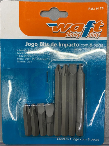 Jogo Bits Impacto 8 Pçs - Waft