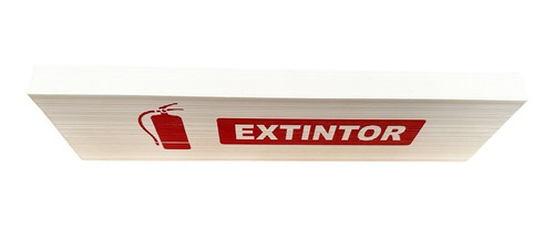 Imagen 3 de 3 de Señalamiento Letrero Decorativo Extintor 35x10cms Zeromadera