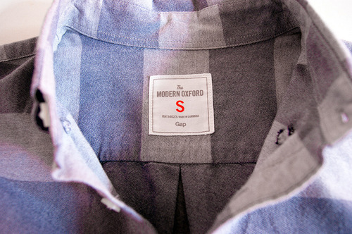Camisa Gap Modern Oxford , 100% Reciclada, Algodón, Nueva