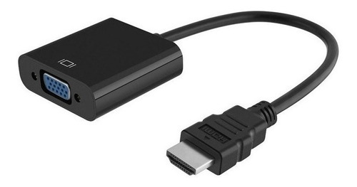 Imagen 2 de 7 de Adaptador Conversor Convertidor Hdmi Macho A Vga Hembra