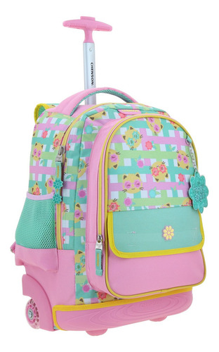 Mochila Grande De Ruedas Con Luz Led Happy Girl Wendy